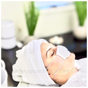 unnamed woman at Dermapproach skin care clinic